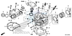 TRX420FM1H TRX420 ED drawing CYLINDER HEAD