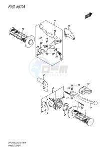 DR-Z125L EU drawing HANDLE LEVER