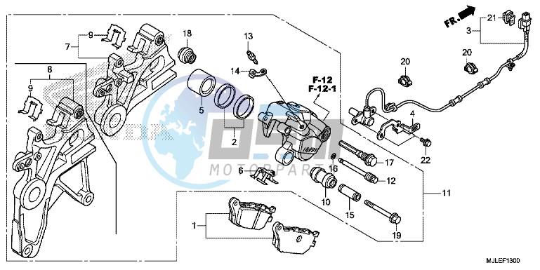 REAR BRAKE CALIPER