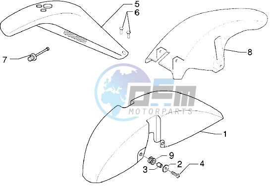 Wheel compartment-Mudguard