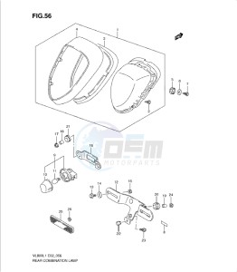 VL800 drawing REAR COMBINATION LAMP