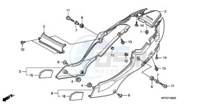 CBR125RWA Europe Direct - (ED / WH) drawing SIDE COVER