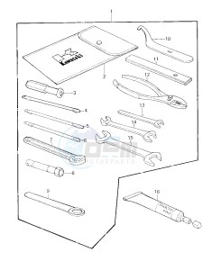 KZ 650 F (F1) drawing OWNER TOOLS