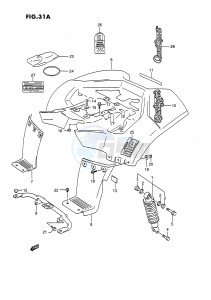 LT80 (P1) drawing REAR FENDER (MODEL M N P R S)