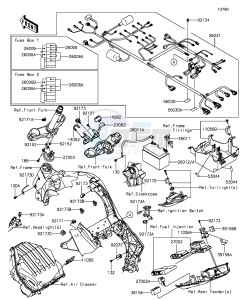 Z1000 ZR1000FFF FR GB XX (EU ME A(FRICA) drawing Chassis Electrical Equipment