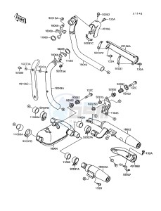 VN 1500 A [VULCAN 88] (A6-A9) [VULCAN 88] drawing MUFFLER-- S- -