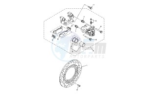 XP T-MAX ABS 500 drawing REAR BRAKE CALIPER