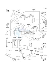 EN 500 C [VULCAN 500 LTD] (C6F-C9F) C6F drawing IGNITION SWITCH_LOCKS_REFLECTORS