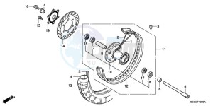 VT750CA9 KO / MK ST drawing FRONT WHEEL