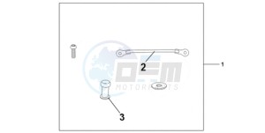 CBR1000RR9 France - (F / MME) drawing TANK BAG ATT KIT