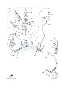 YFZ450R YFZ45YSSG YFZ450R SPECIAL EDITION (1TDT) drawing FRONT MASTER CYLINDER