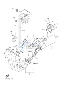 FZ1-N FZ1 (NAKED) 1000 (1EC4 1EC5 1EC6) drawing EXHAUST