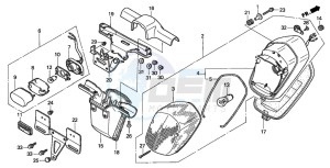 GL1500CT VALKYRIE drawing TAILLIGHT (1)