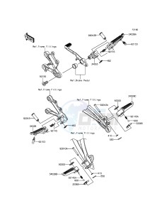 NINJA_ZX-6R_ABS ZX636FFFA FR GB XX (EU ME A(FRICA) drawing Footrests