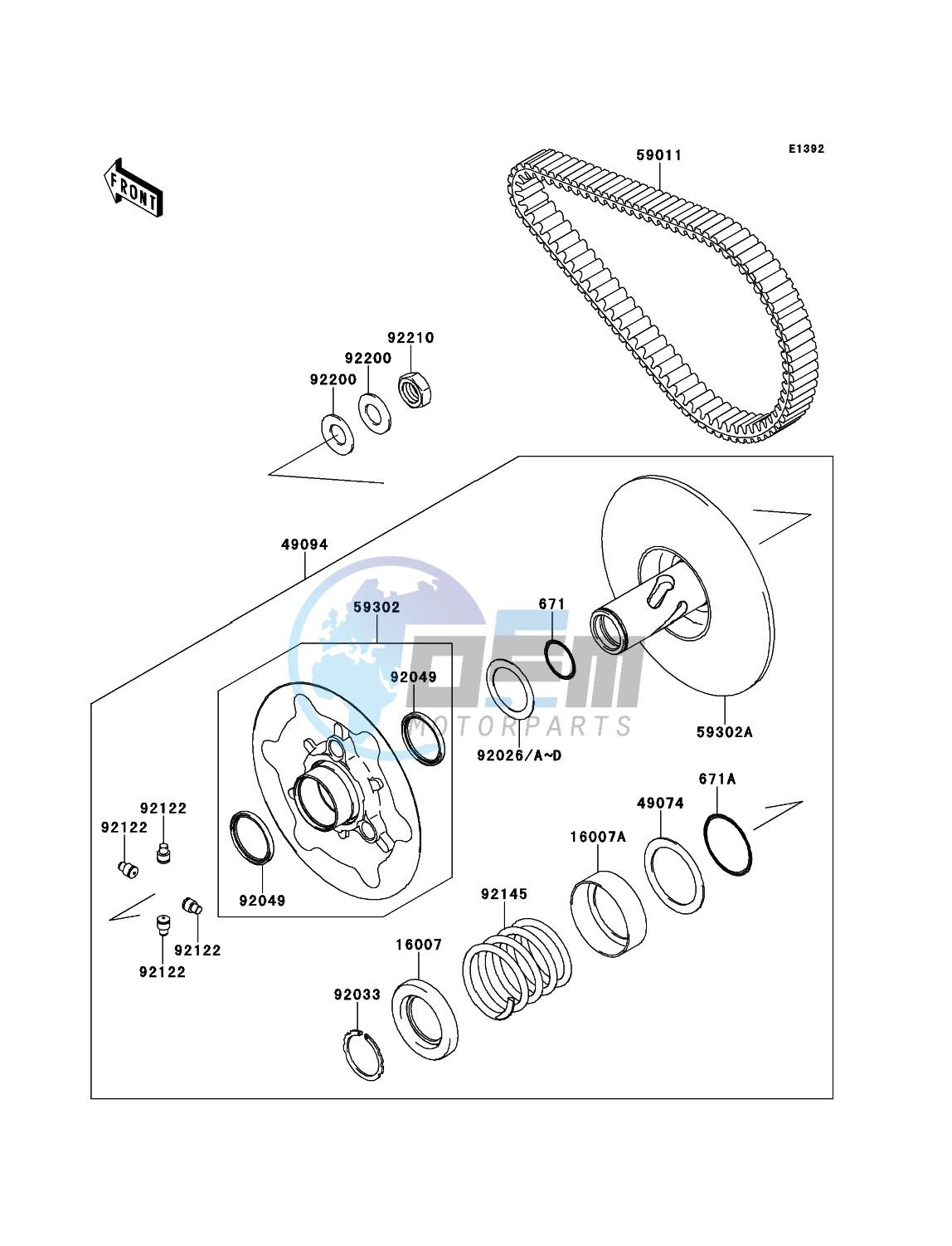 Driven Converter/Drive Belt