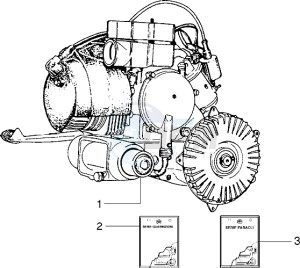 PX 125 E drawing Engine