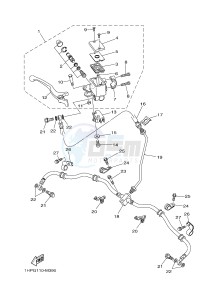 YFM550FWA YFM550DF GRIZZLY 550 (1NPF) drawing FRONT MASTER CYLINDER