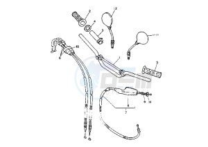 TT S 600 drawing STEERING HANDLE -CABLE