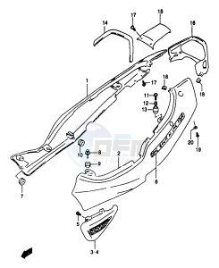 GSF1200A (E18) drawing FRAME COVER (GSF1200SAY)