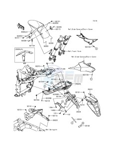 Z800 ABS ZR800DDS UF (UK FA) XX (EU ME A(FRICA) drawing Fenders