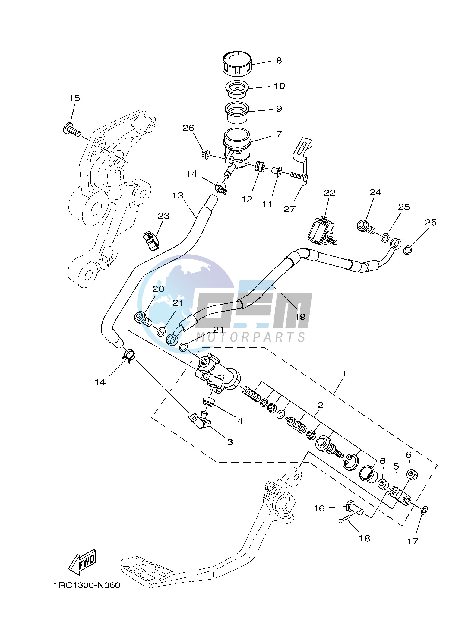 REAR MASTER CYLINDER