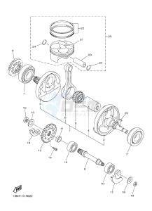 YZ250F (1SM5 1SM6 1SM7 1SM8) drawing CRANKSHAFT & PISTON