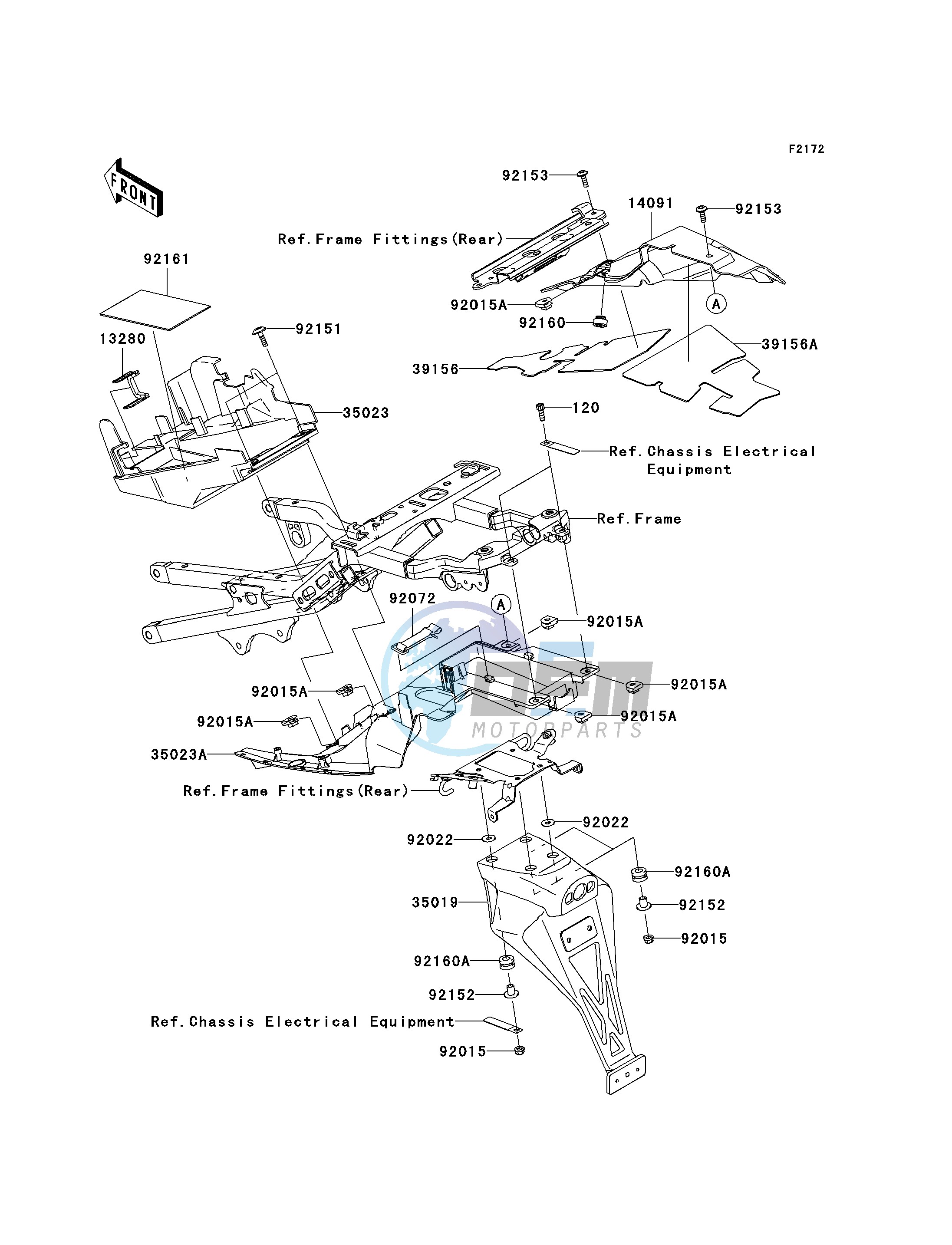 REAR FENDER-- S- -