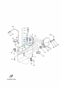 F80CEDL drawing LOWER-CASING-x-DRIVE-2