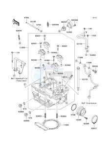 KL 650 E [KLR650] (E8F-E9F) E9F drawing CYLINDER HEAD