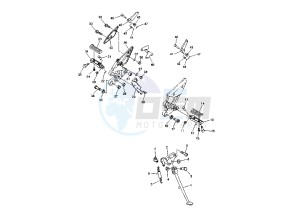 FZ6 600 drawing STAND- FOOTREST