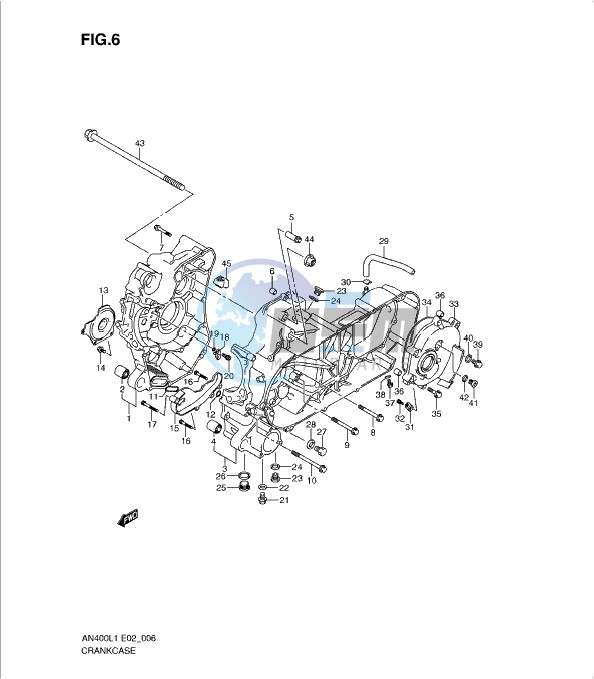 CRANKCASE (AN400L1 E2)