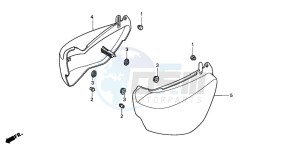 VF750C2 drawing SIDE COVER