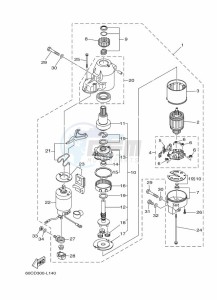 F100BETX drawing STARTER-MOTOR