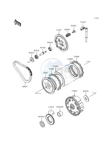 EX 500 A [EX500] (A4-A7) [EX500] drawing CLUTCH