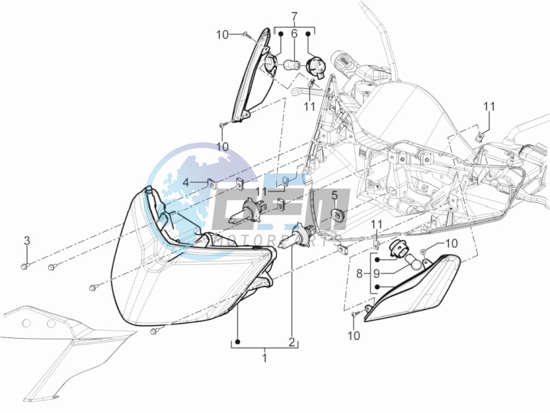 Head lamp - Turn signal lamps