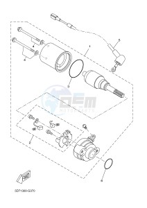 MT125A MT-125 ABS (5D7M) drawing STARTING MOTOR