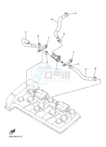 XJ6N ABS 600 XJ6-N (NAKED, ABS) (36B6) drawing AIR INDUCTION SYSTEM