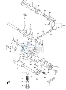 GZ250 (P19) drawing GEAR SHIFTING