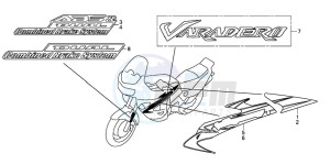 XL1000V drawing MARK/STRIPE