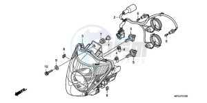 CB600F9 Spain - (SP) drawing HEADLIGHT