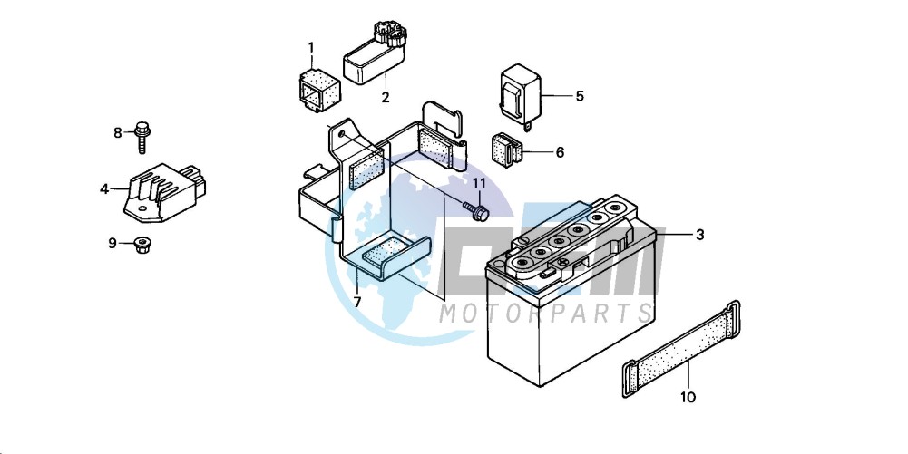 BATTERY/REGULATOR (2)