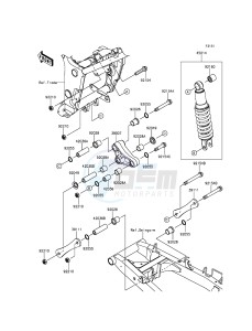 Z300 ABS ER300BGF XX (EU ME A(FRICA) drawing Suspension/Shock Absorber