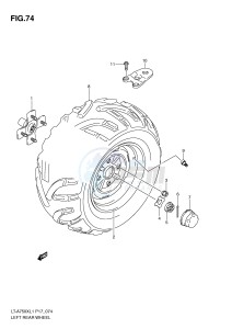 LT-A750X (P17) drawing LEFT REAR WHEEL