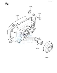 ZX 1000 A [NINJA 1000R] (A1-A2) [NINJA 1000R] drawing HEADLIGHT