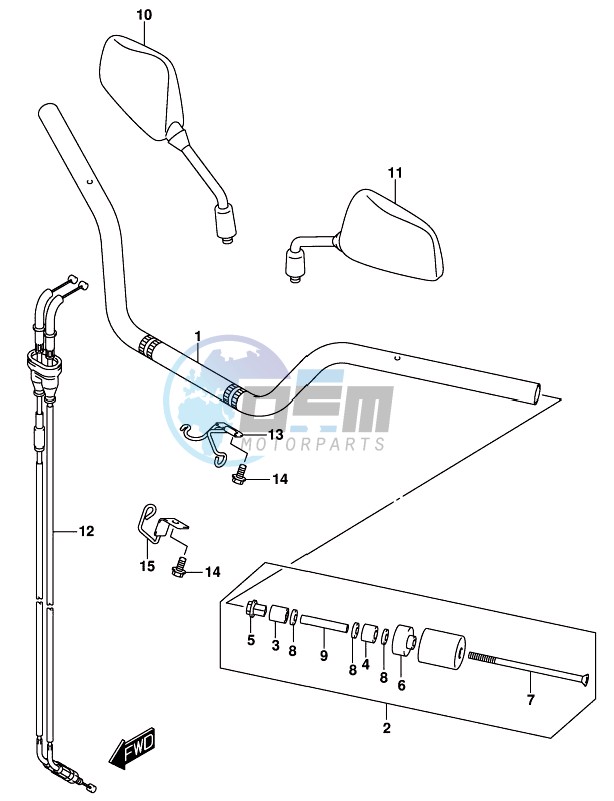 HANDLEBAR (DL1000XAL8 E21)