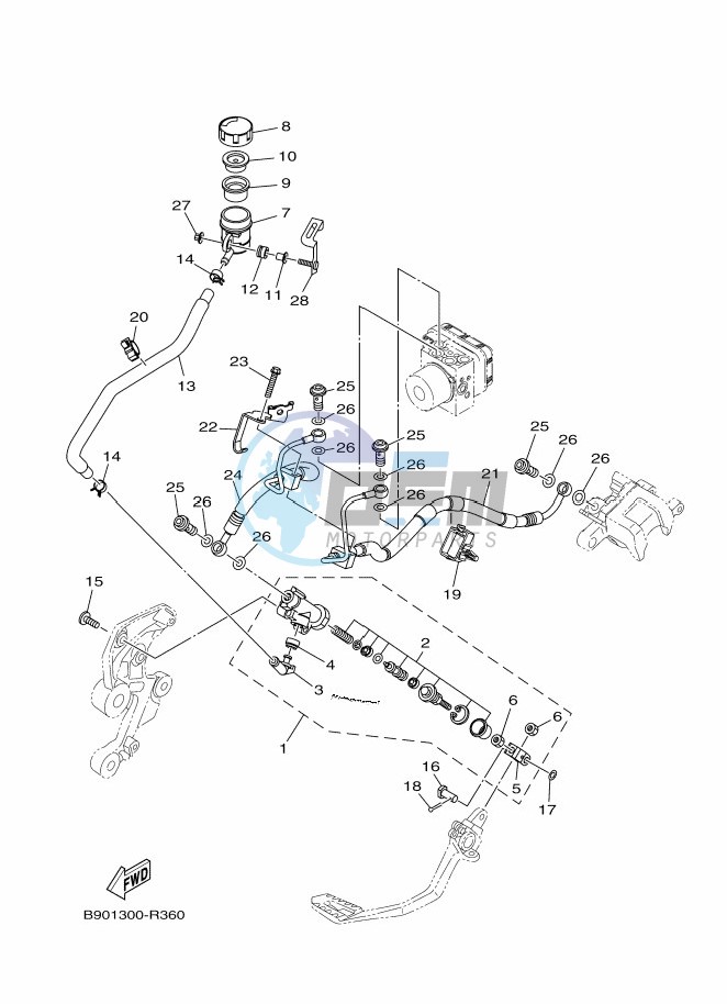 REAR MASTER CYLINDER