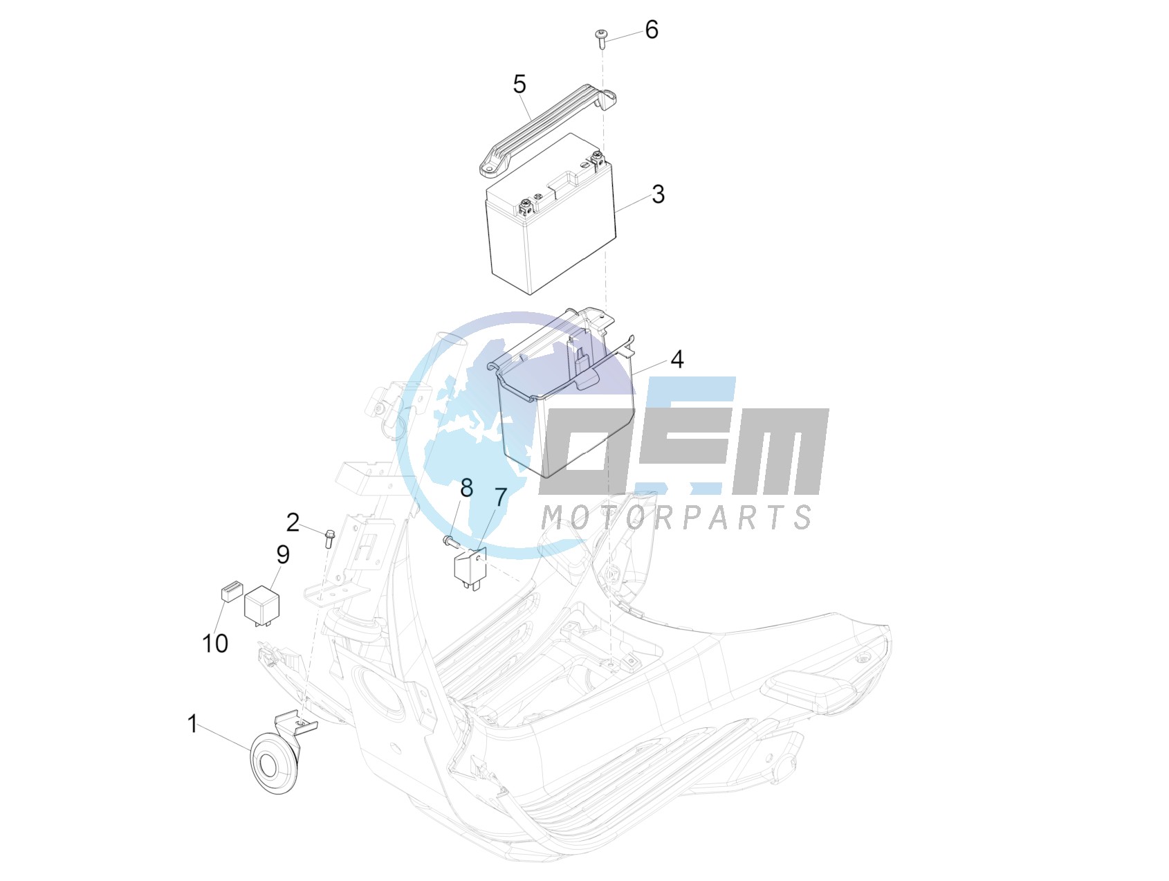 Remote control switches - Battery - Horn