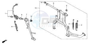 CB1300S CB1300SUPERBOLD'OR drawing STAND