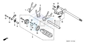 NT700VA F drawing GEARSHIFT DRUM