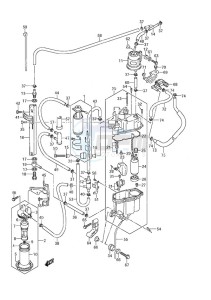 DF 225 drawing Fuel Pump/Fuel Vapor Separator (2004 to 2010)